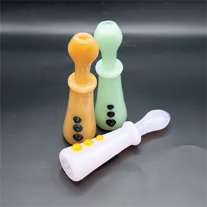 Color Dot Accented Chillum | Borocollecto