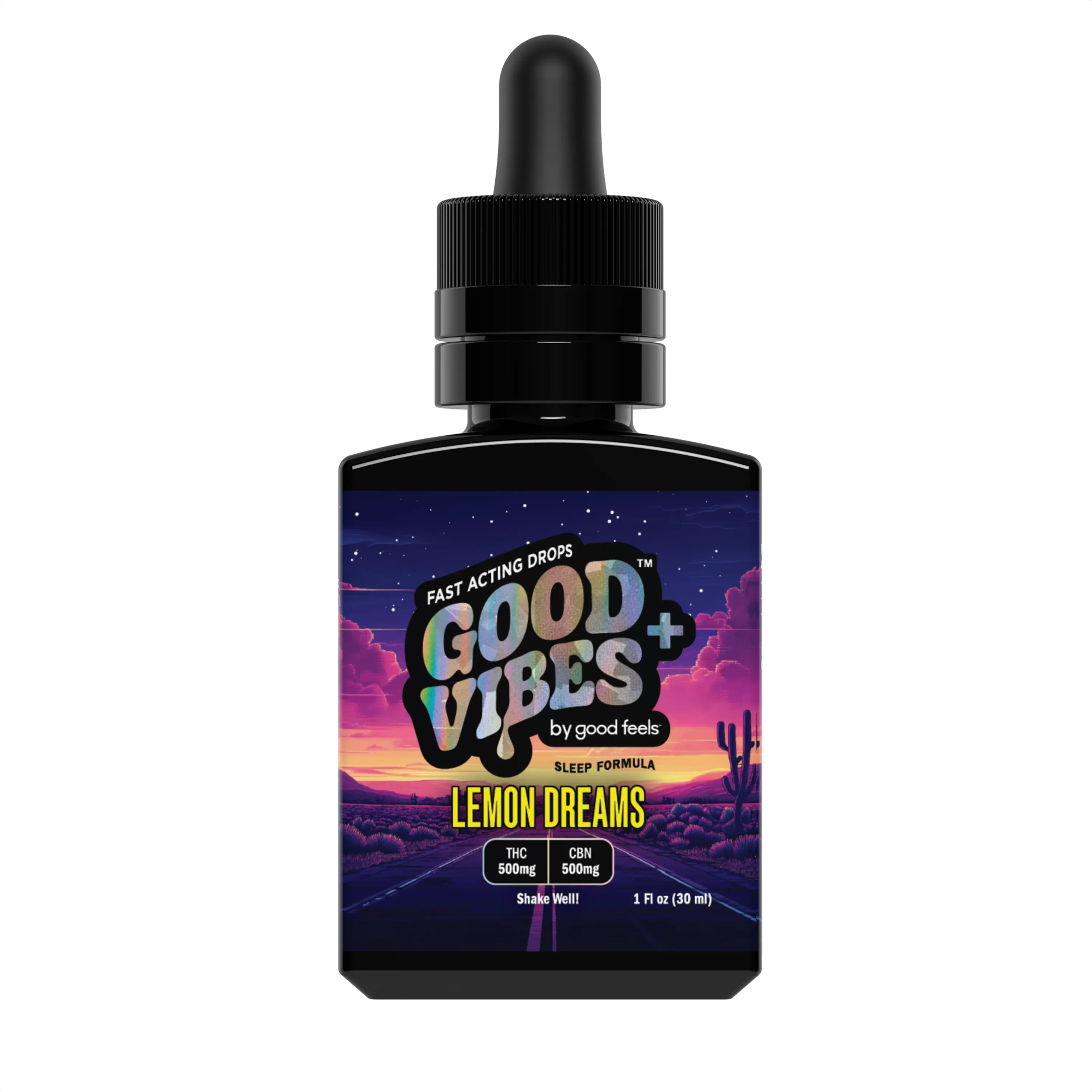Good Vibes+ Sleep | THC:CBN Lemon Dreams Syrup | 500mg