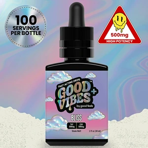 Good Vibes+ Bliss | THC:CBG Unflavored Syrup | 500mg