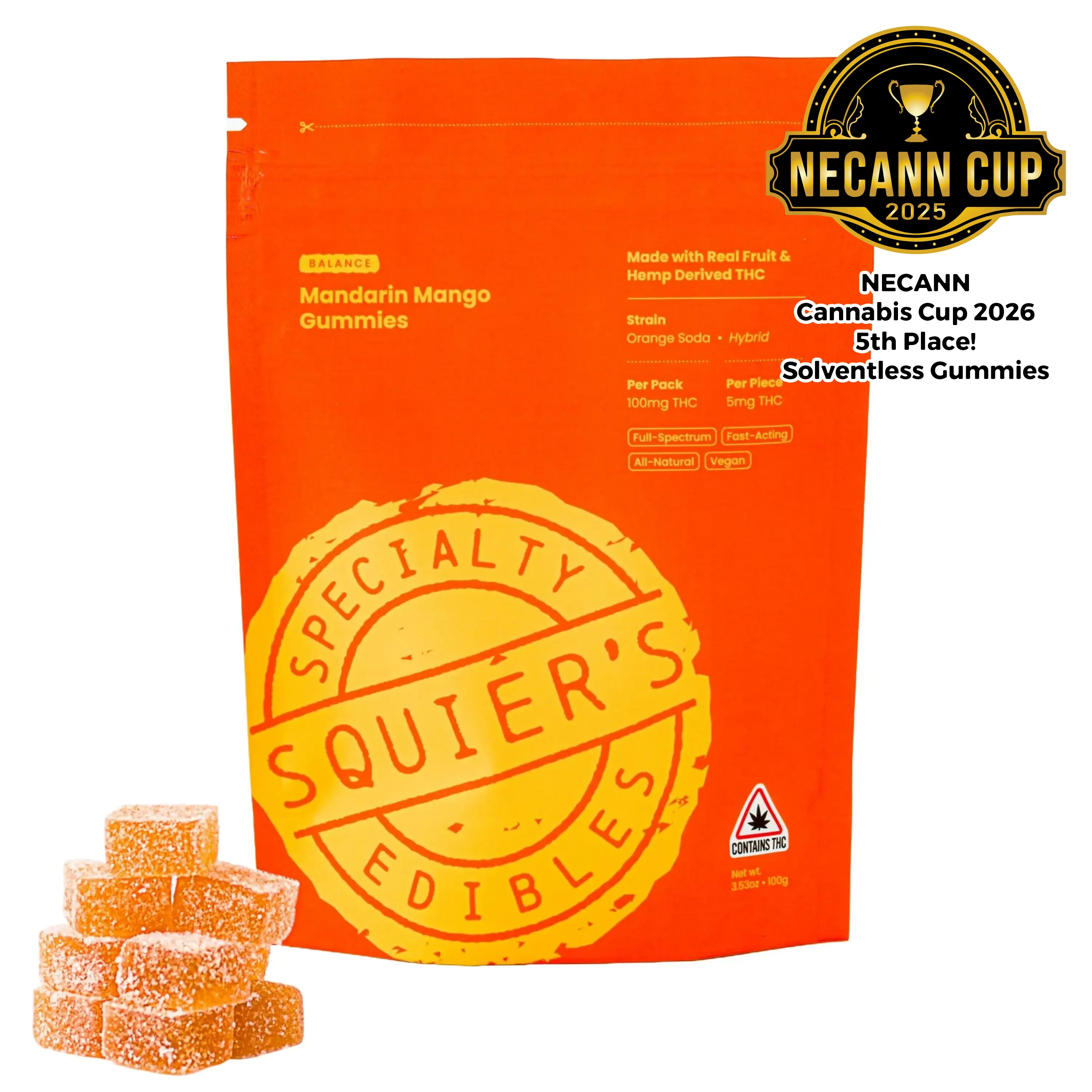 Mandarin Mango | Rosin Gummies | 20pk
