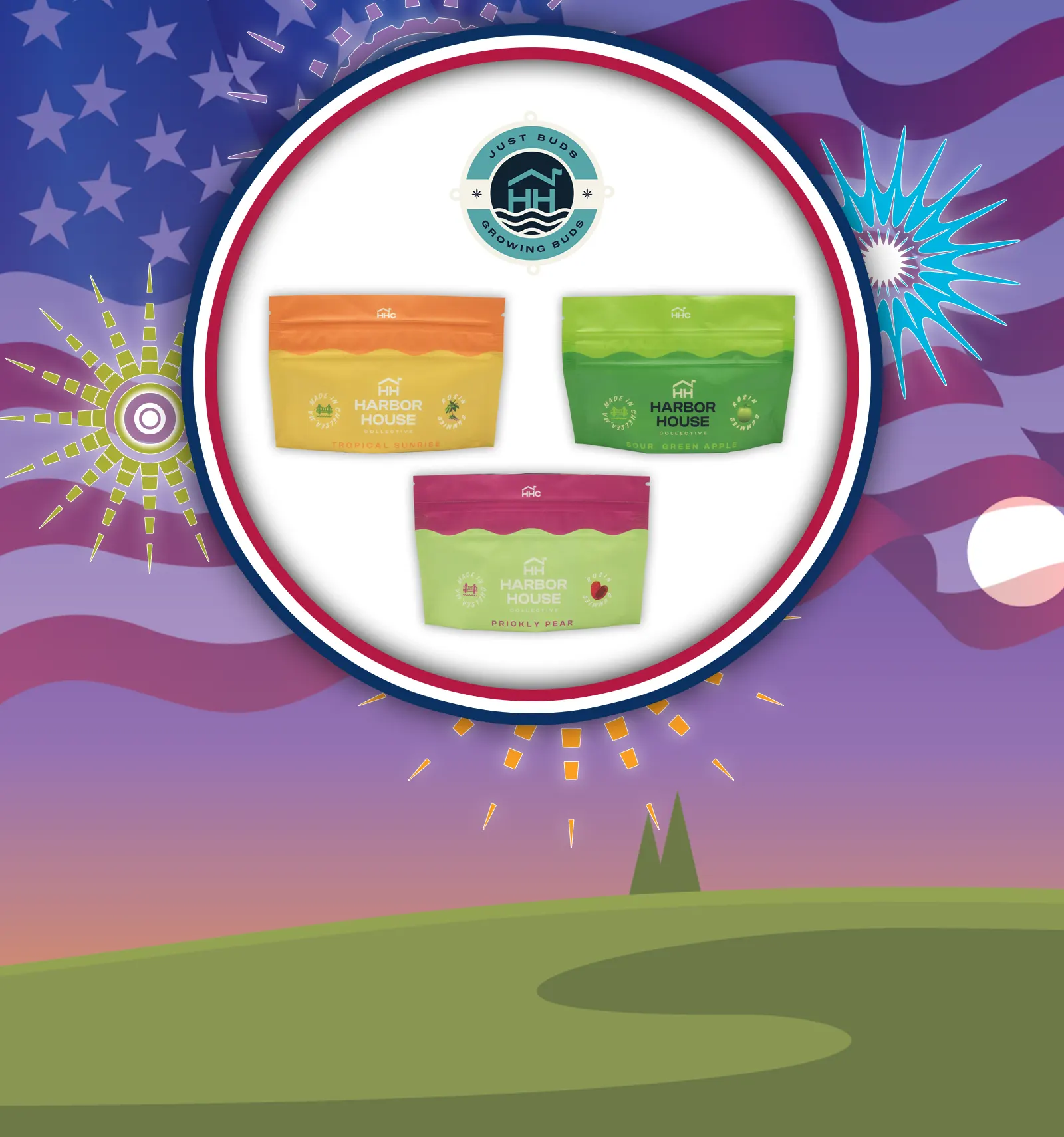 4th of July Harbor House Gummies