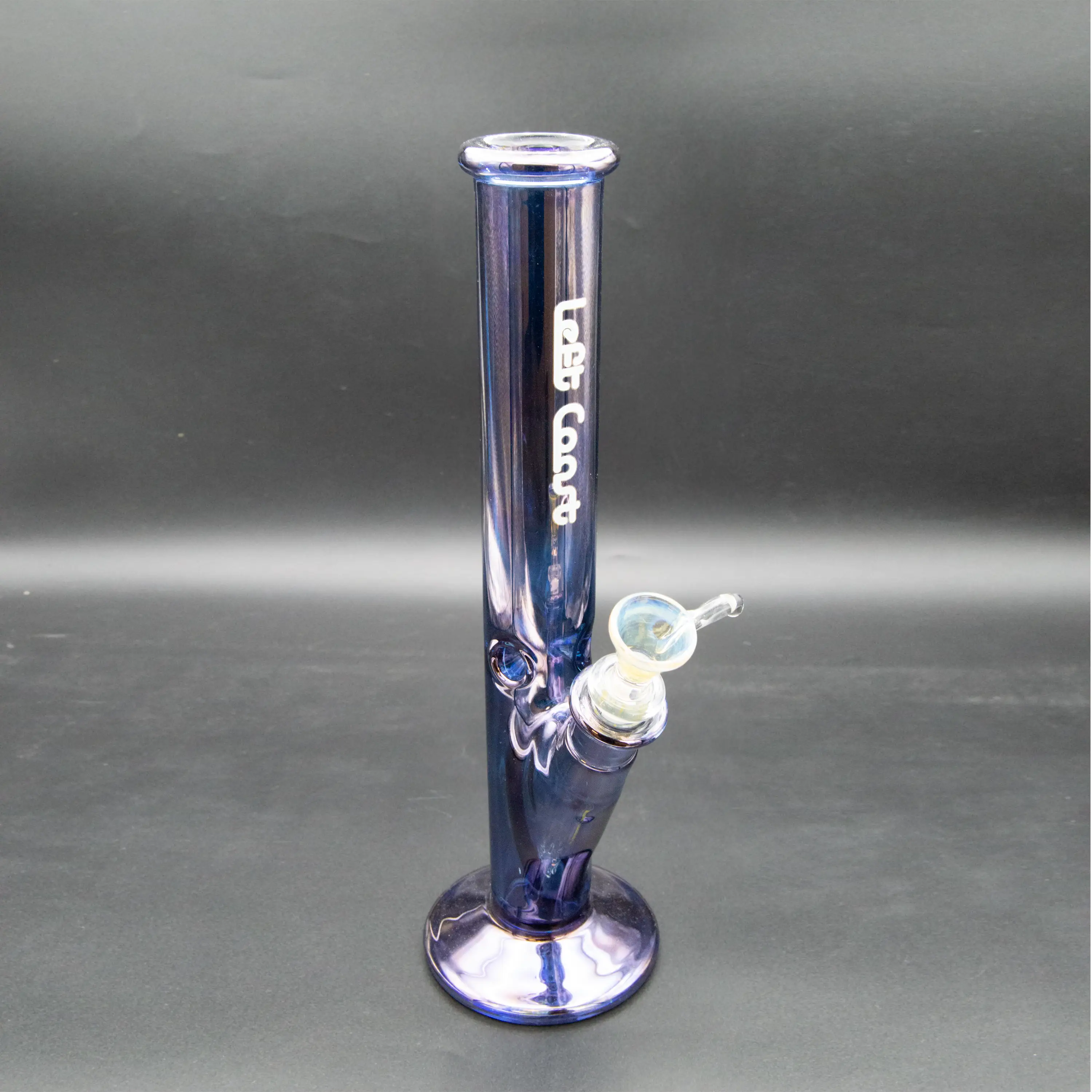 12” Anodized Metallic Straight Bong | Left Coast
