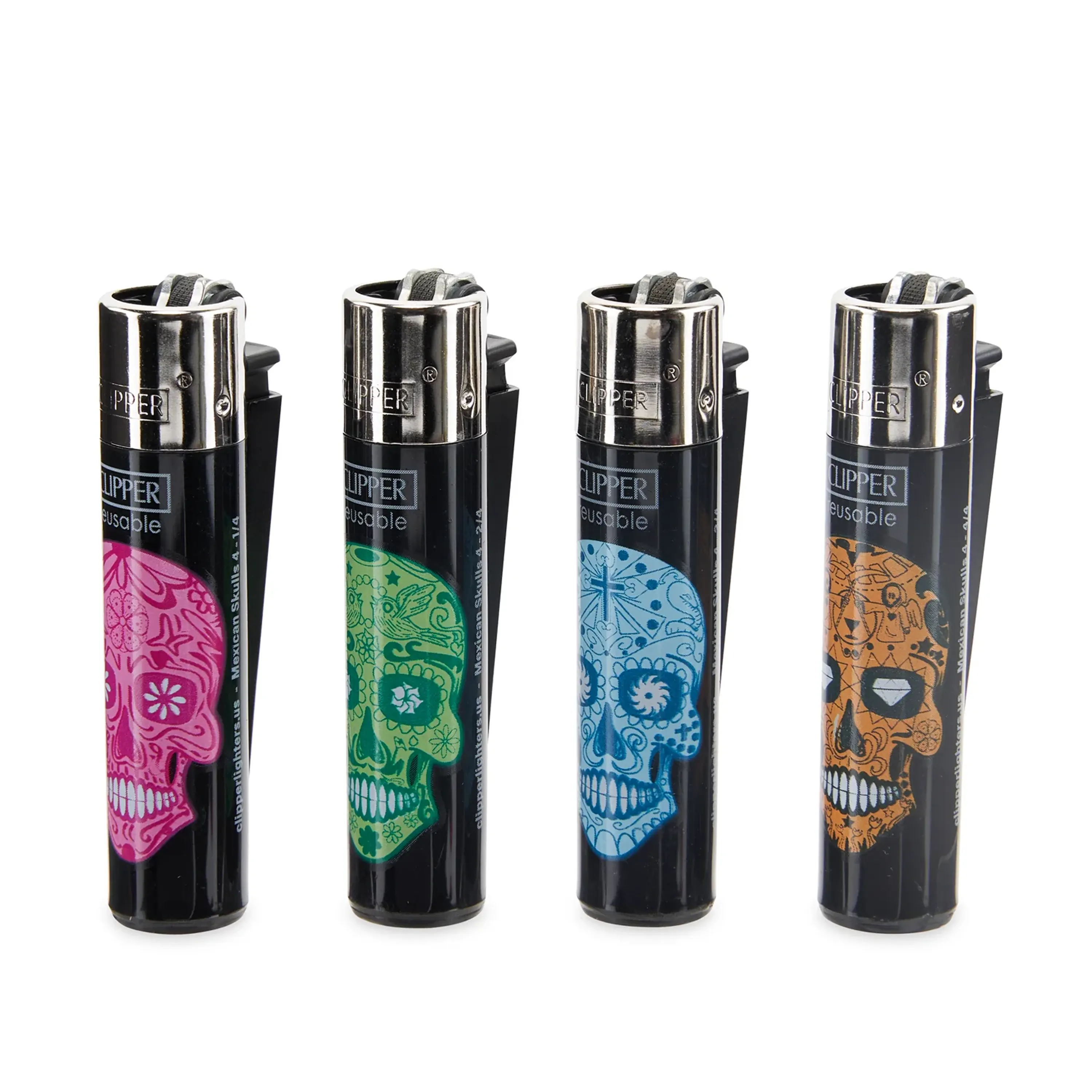 Mexican Skull Clipper Lighter