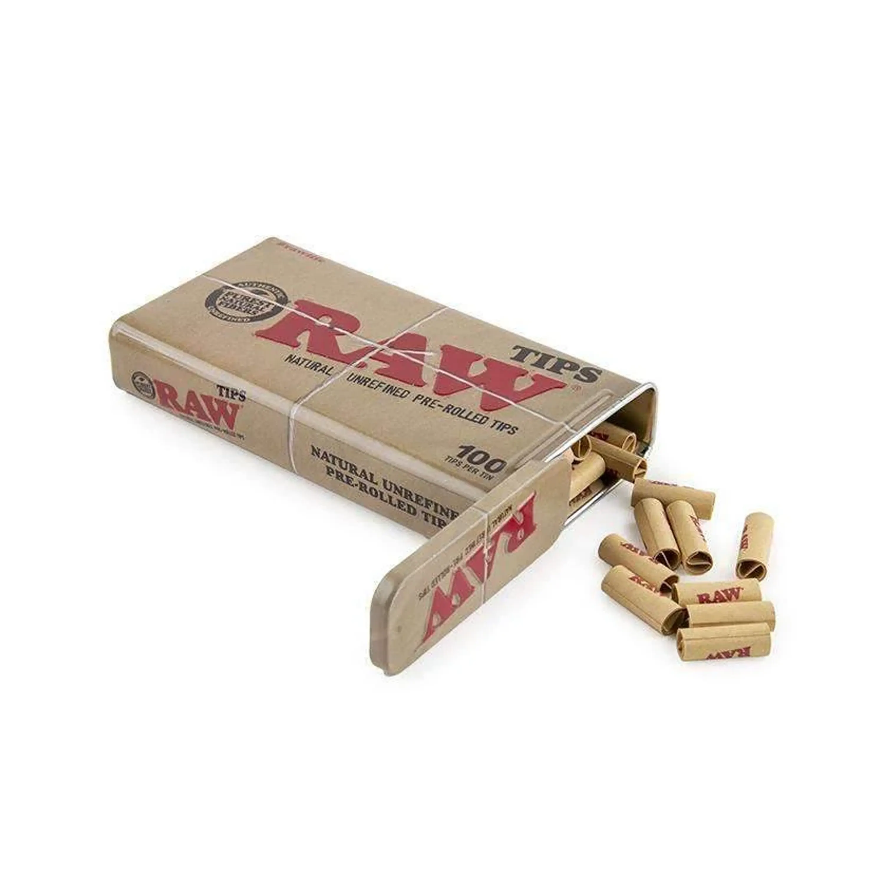 Raw | Pre-Rolled Tips Tin | 100pk