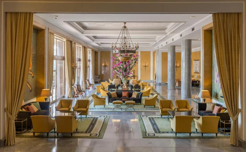 The Four Seasons Hotel Ritz Lisbon features a rooftop running track and extensive event spaces, ideal for business and leisure.
