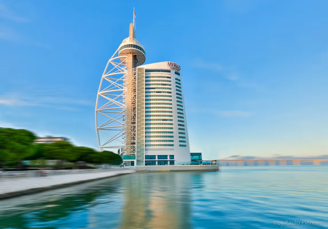 Myriad by SANA boasts one of the most trendy, charming, and unique hotel terraces on the river in Lisbon.