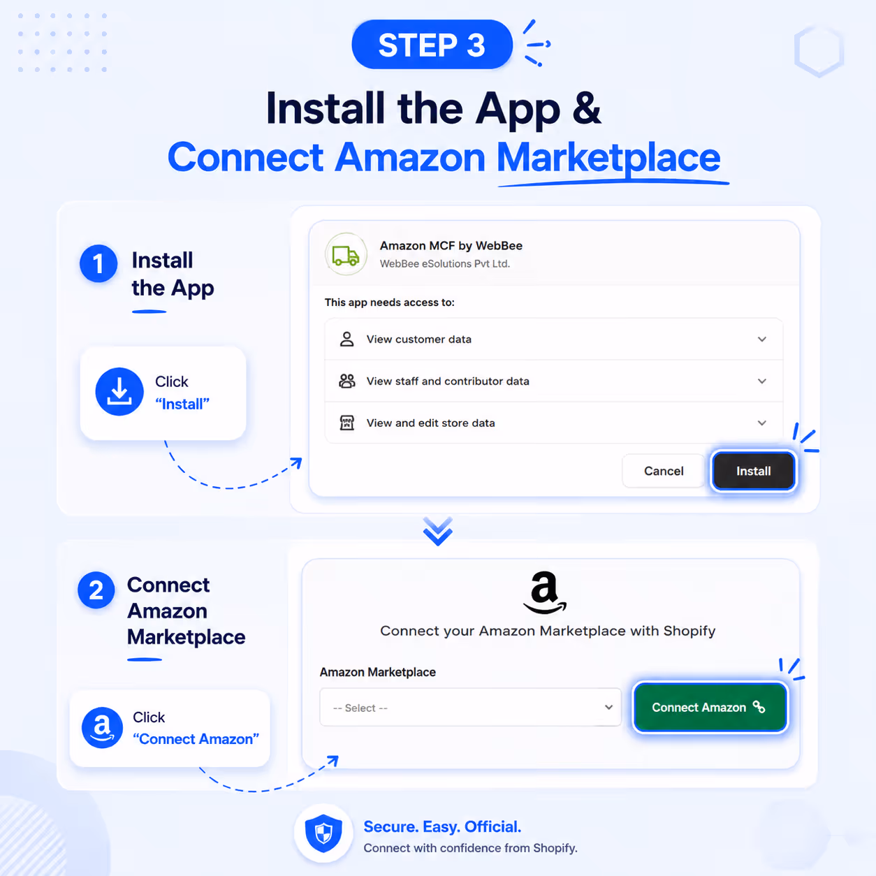3. Select App & Authorize
