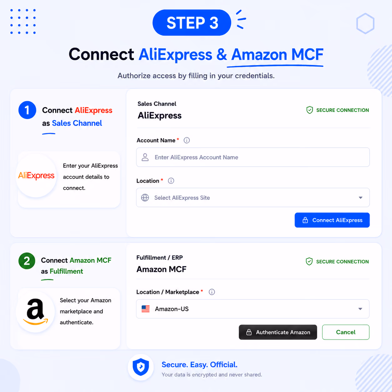 3. Select App & Authorize
