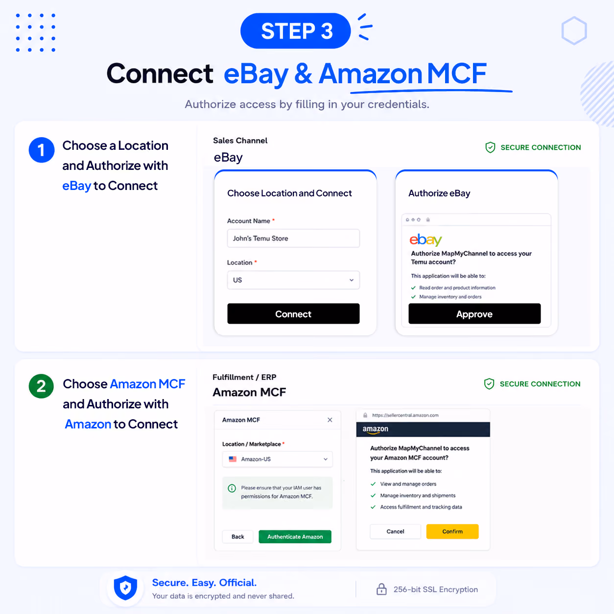 3. Select App & Authorize