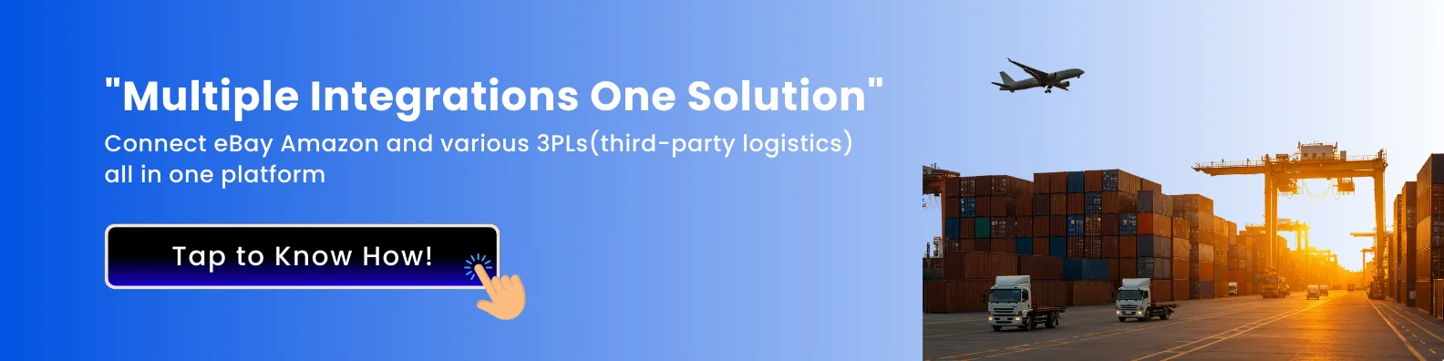 Connect eBay Amazon 3PL altogether on single dashboard using WebBee integration platform