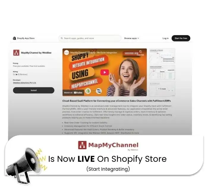 MapMyChannel by WebBee - Is Live on Shopify