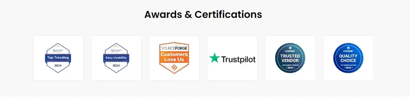 WebBee Global Awards & Certifications Recognition