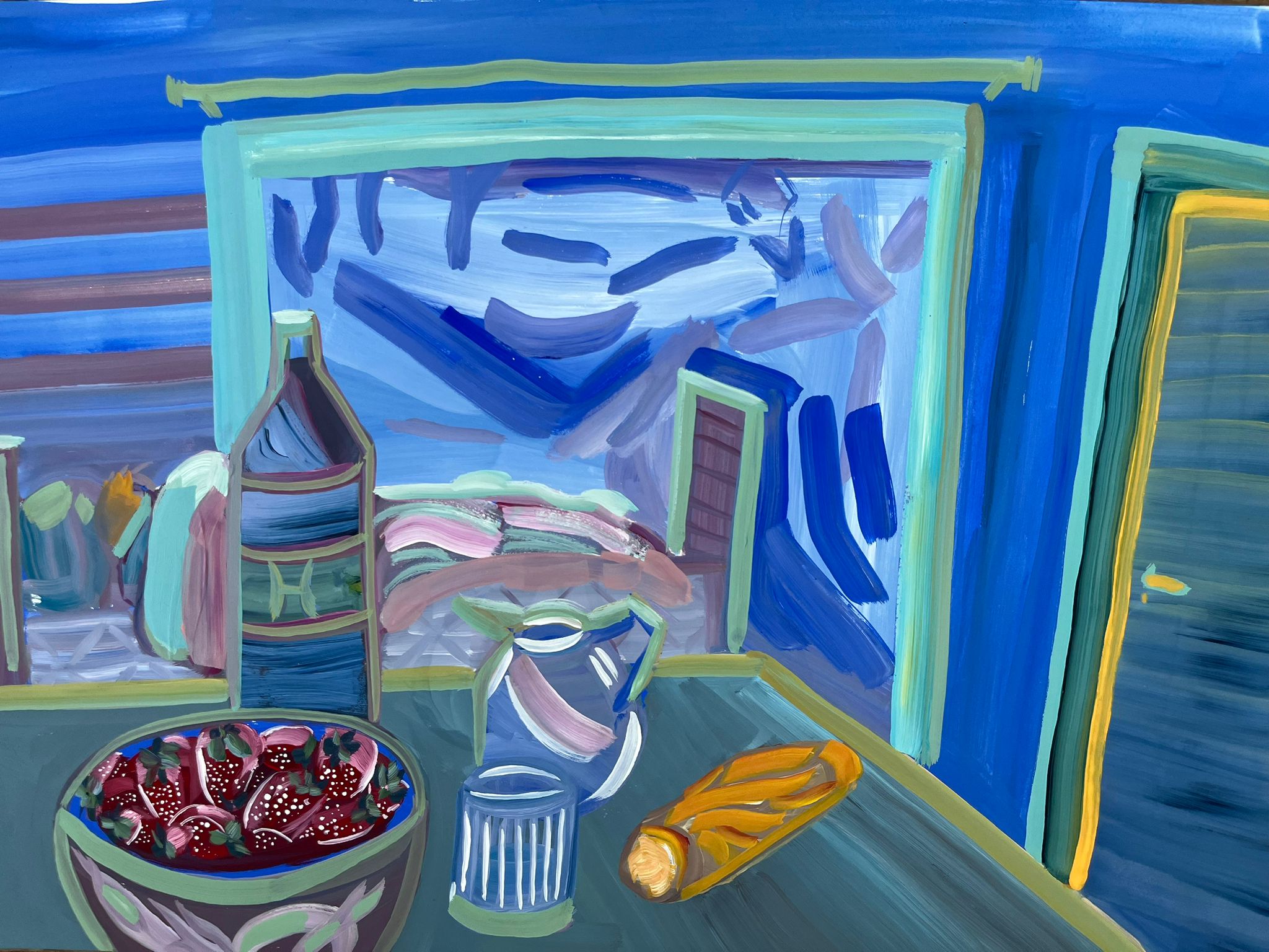 Thick study, 2025Oil on paper16 x 12 inches