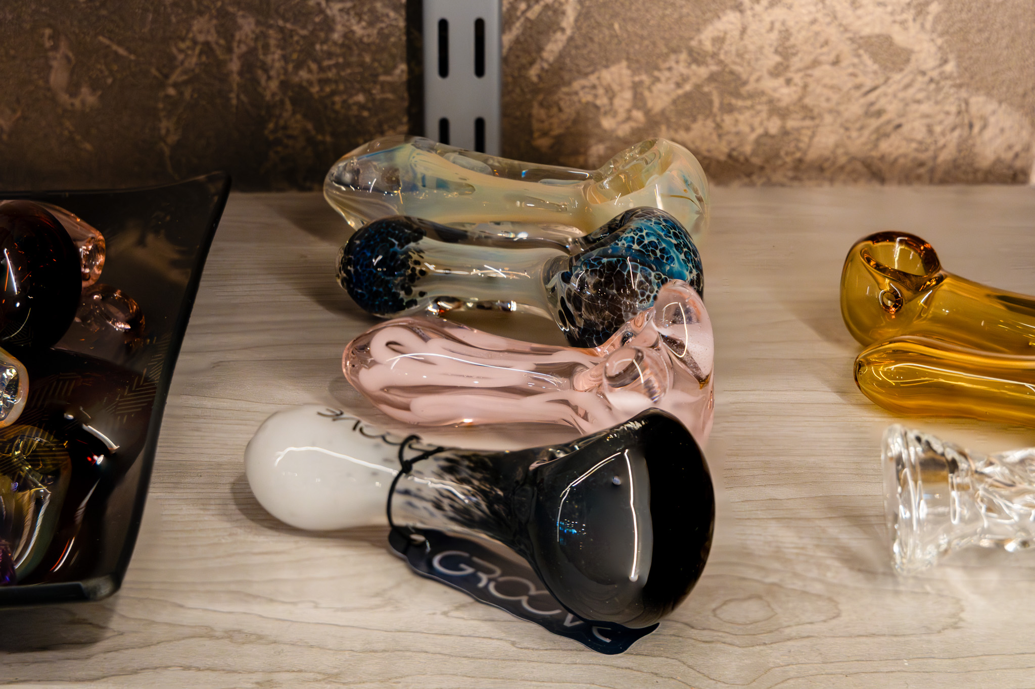 Glass hand pipes and water pipes at E-Cig Vault