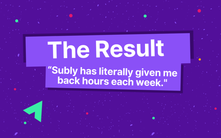 text, the result, subly has literally given me back hours each week