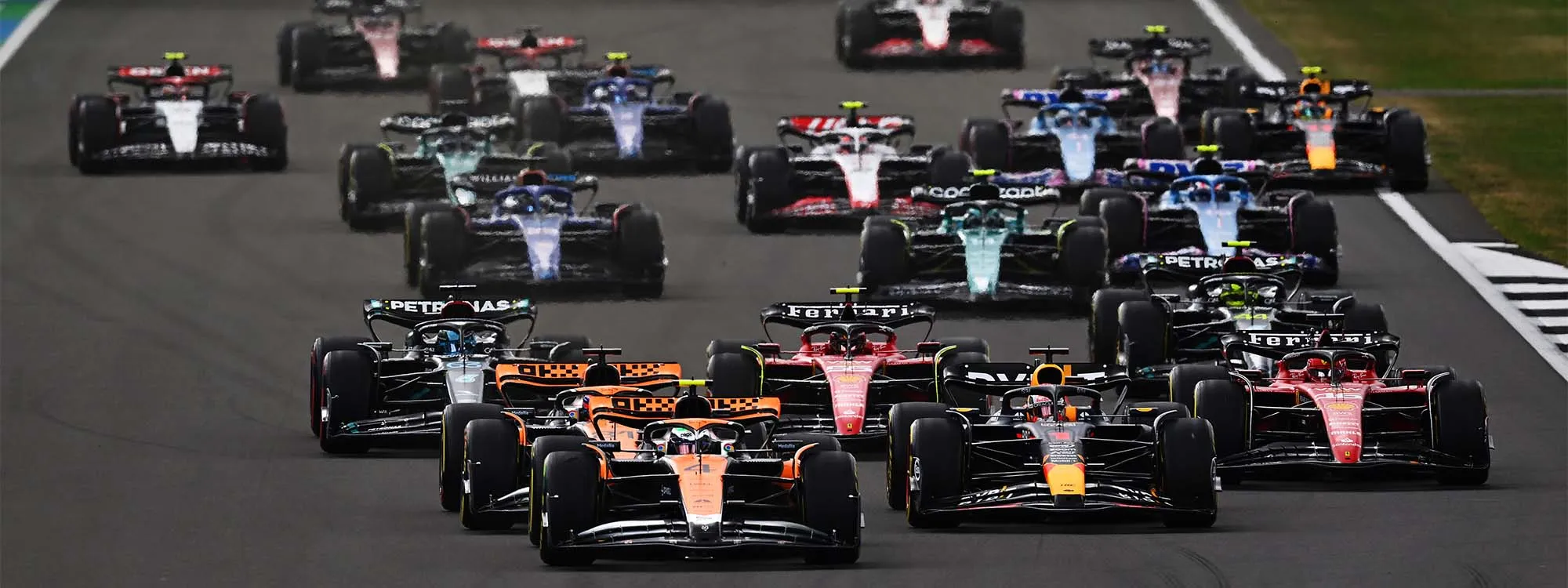 Norris and Hamilton run Verstappen close in British GP