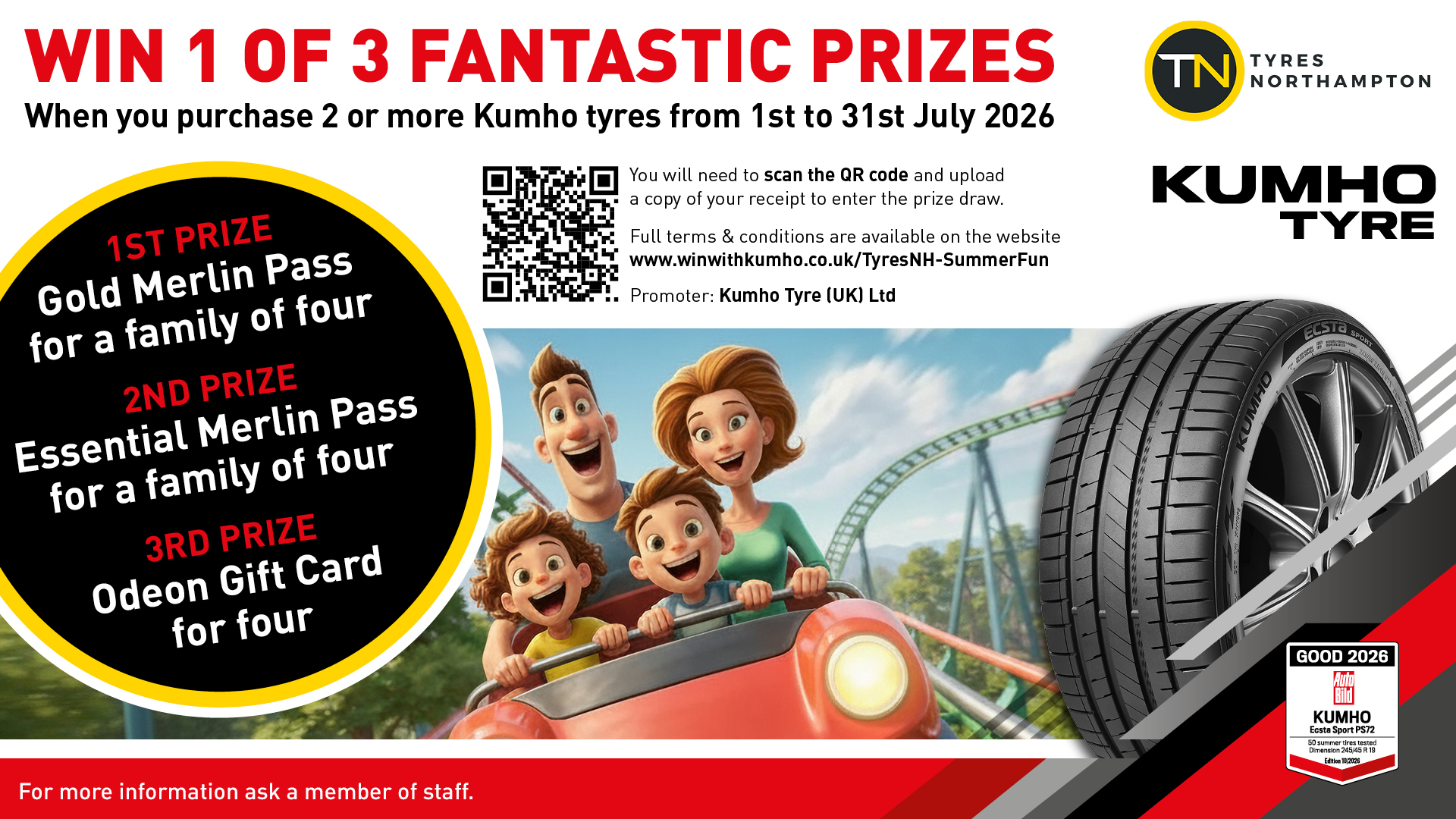 Tyres Northampton April Giveaway