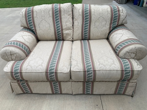 old couch needing disposal