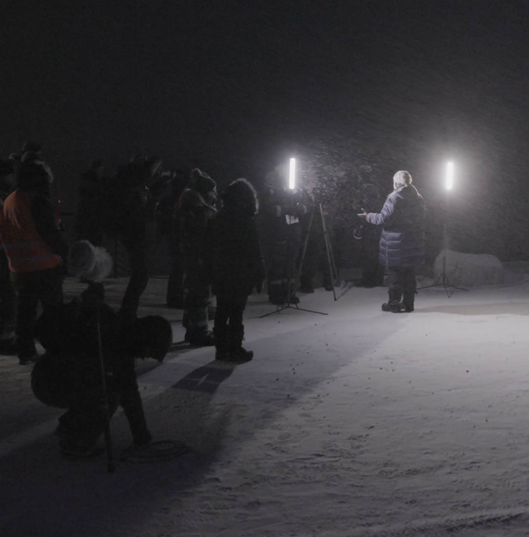 Mit der Premierministerin bei -30°C