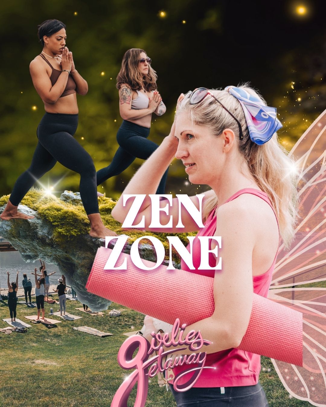 Girlies getting ready for yoga