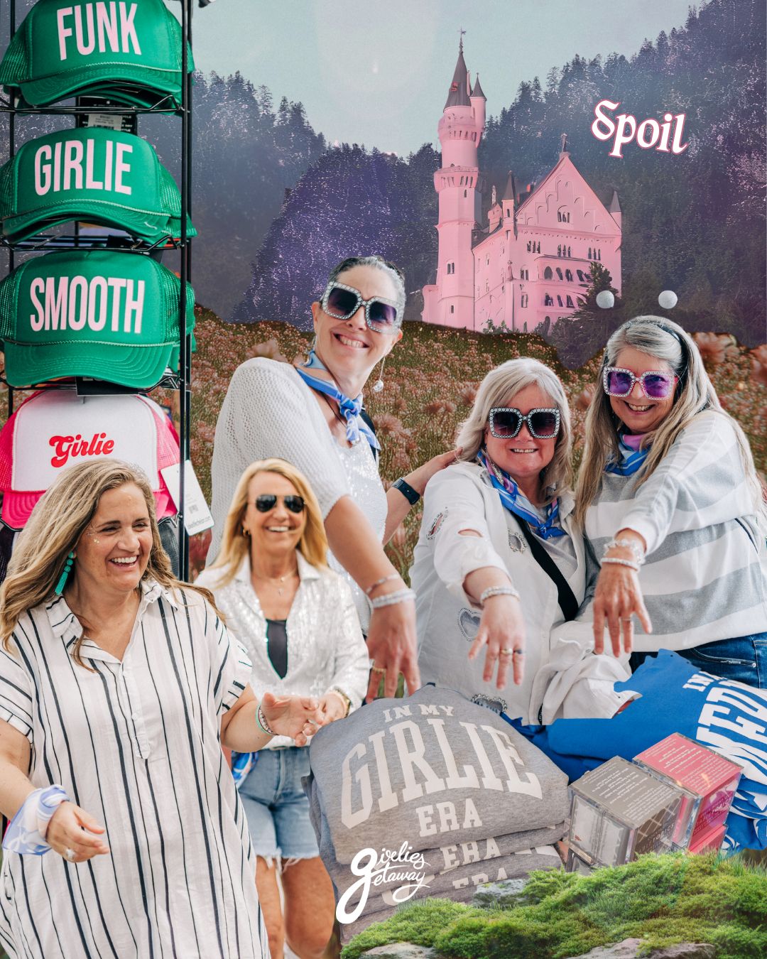 Girlies showing off bling