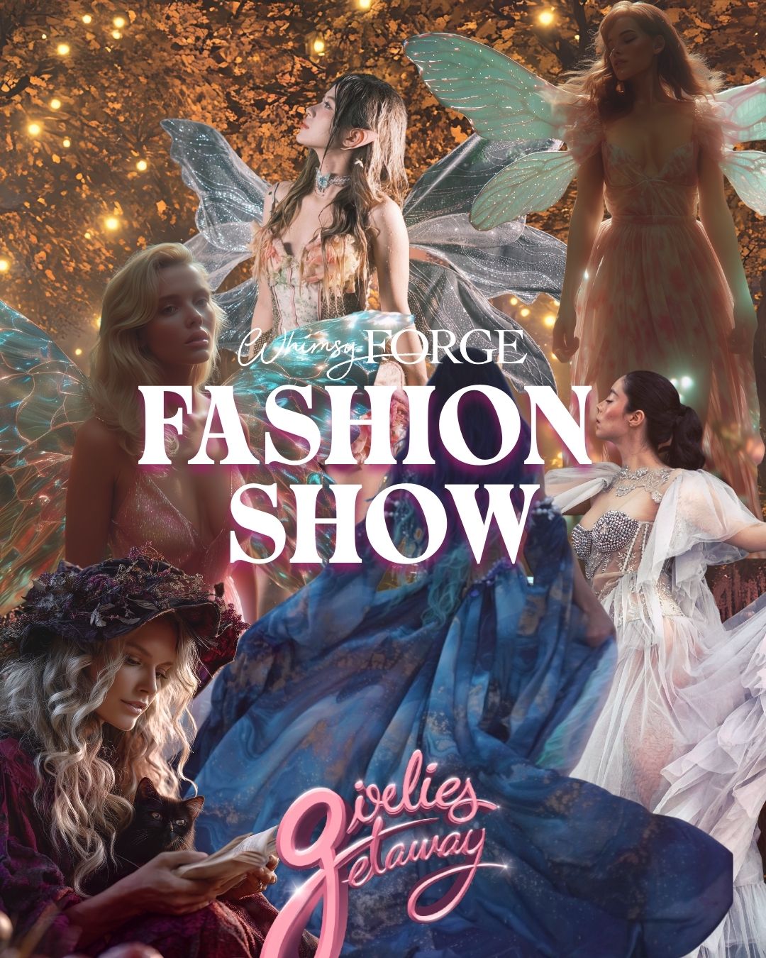 Models posing for a fashion show