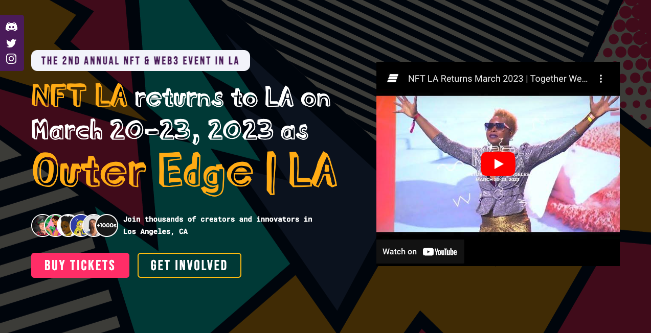 Outer Edge | LA Official Agenda — March 20 - 23, 2023
