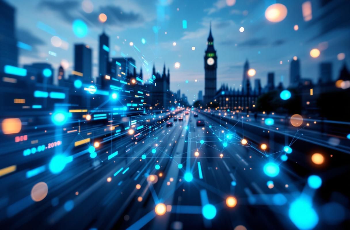 Professional image illustrating Key use cases of government blockchain