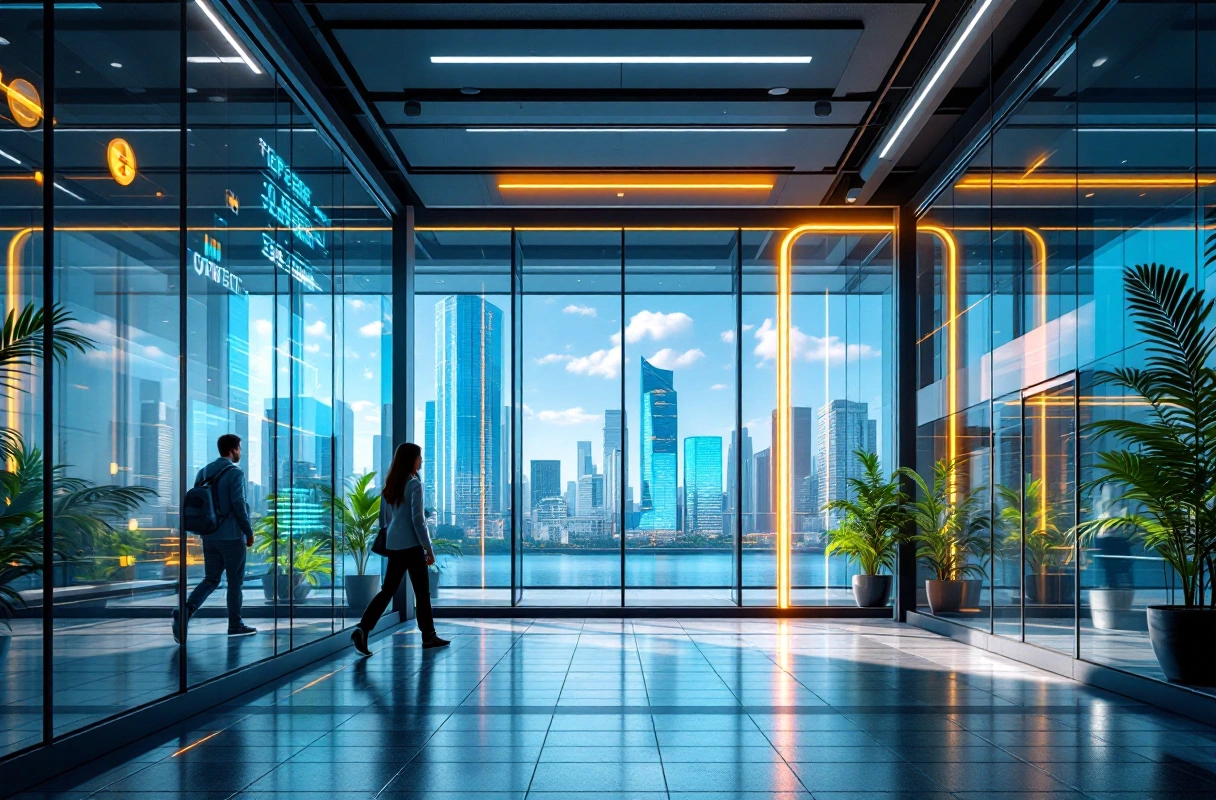 Professional image illustrating 2. Enhanced Transparency and Security