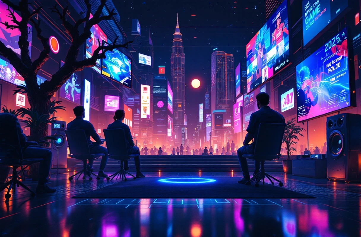 Professional image illustrating Trends Shaping the Future of Interactive Entertainment in 2025