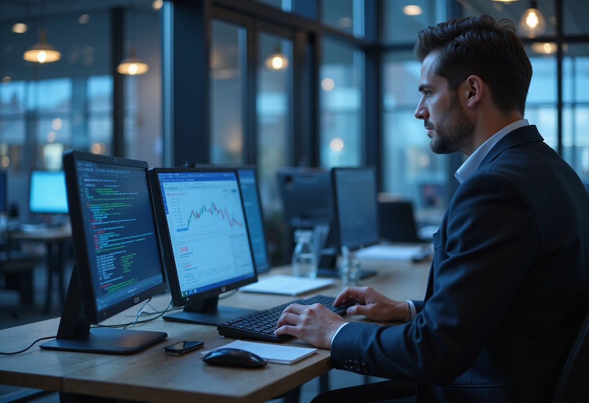 Professional image illustrating The Impact of Emerging Technologies on Institutional Finance