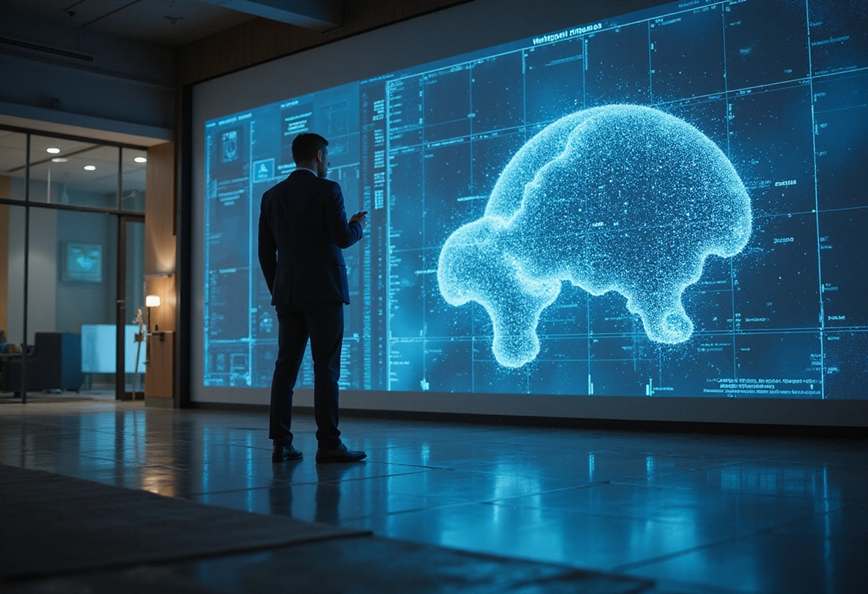 Professional image illustrating The Intersection of AI and Institutional Finance