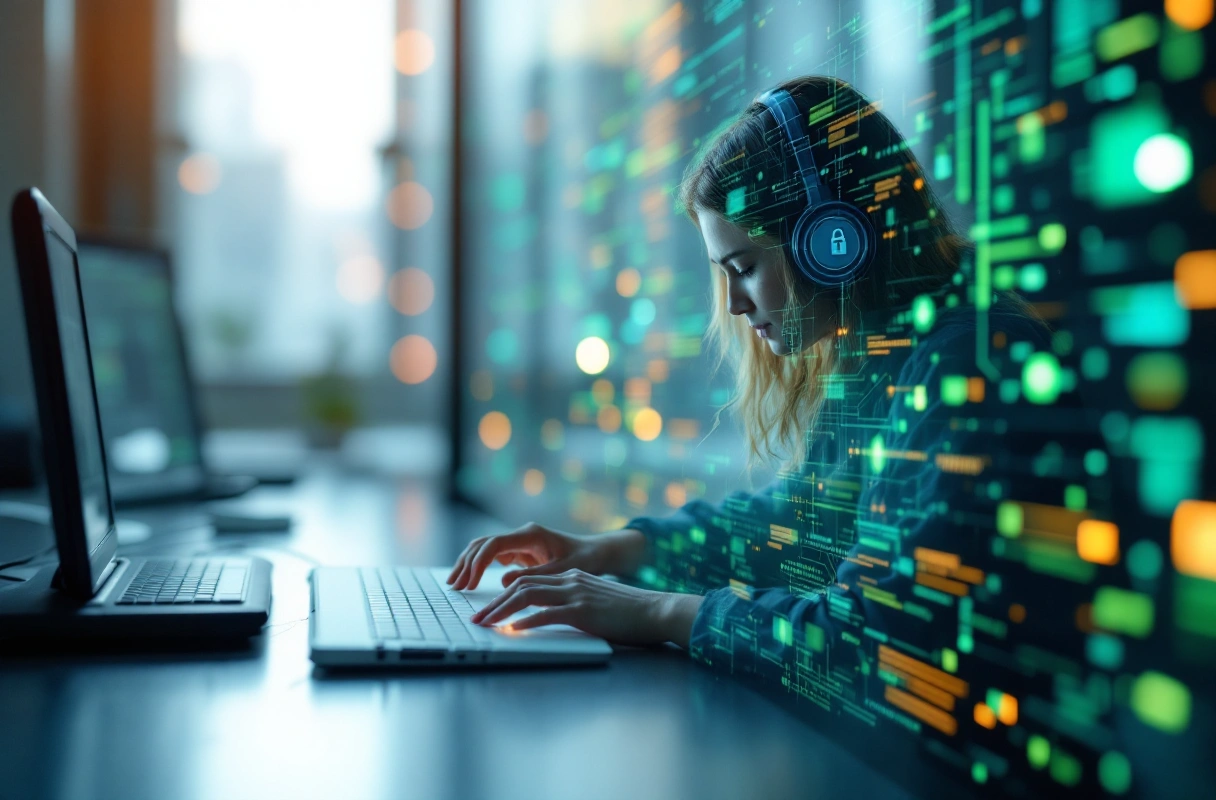 Professional image illustrating Exploring Quantum Encryption: Safeguarding Our Digital Future