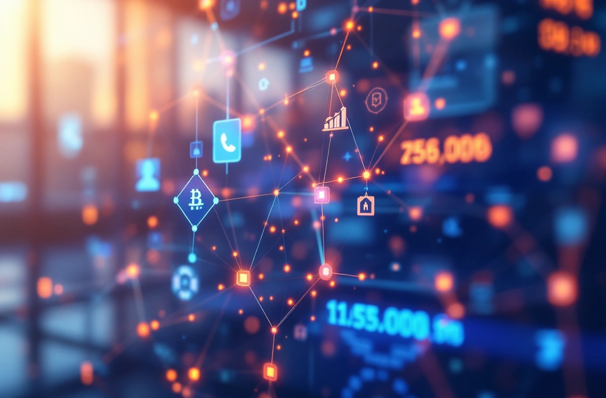 Professional image illustrating Blockchain Applications in Government