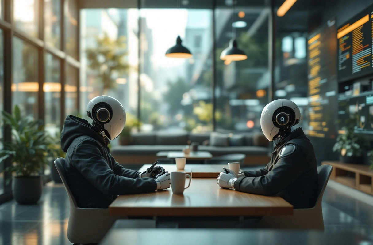 Professional image illustrating Communication Techniques in Multi-agent Systems