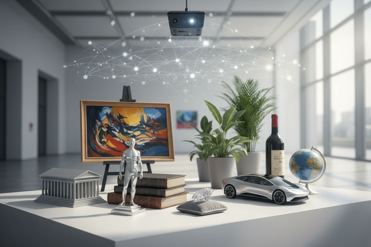 Professional image illustrating Diverse Categories of Tokenized Assets