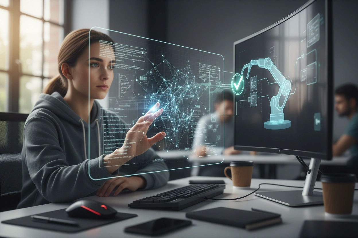 Professional image illustrating Revolutionizing Software Testing With Automation