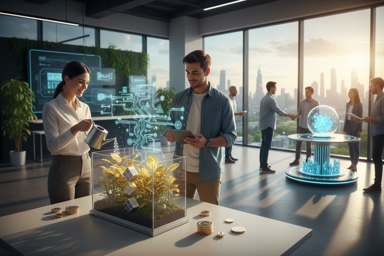 Professional image illustrating Exploring DeFi Investment Options