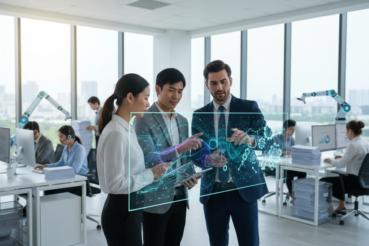 Professional image illustrating Improving Data Management and Analysis