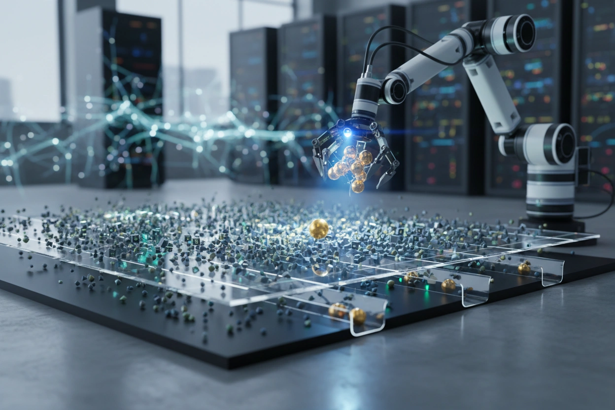 Professional image illustrating Machine Learning Algorithms at Work