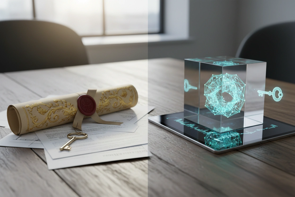 Professional image illustrating Distinguishing Cryptocurrency and Tokenization