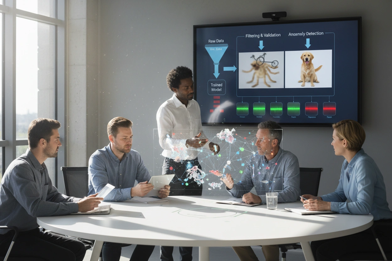 Professional image illustrating Machine Learning Errors: The Role of Data and Training