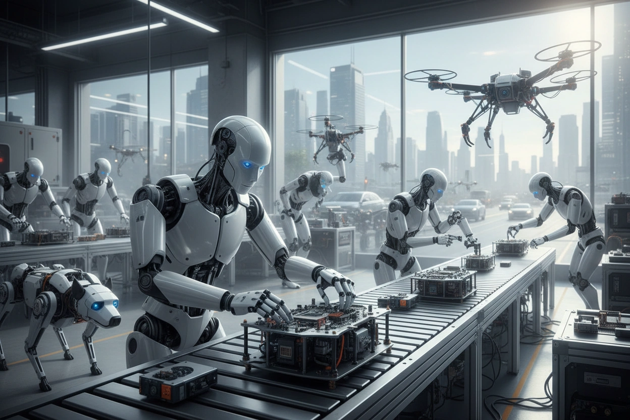 Professional image illustrating Top Trends in AI Robotics for 2026