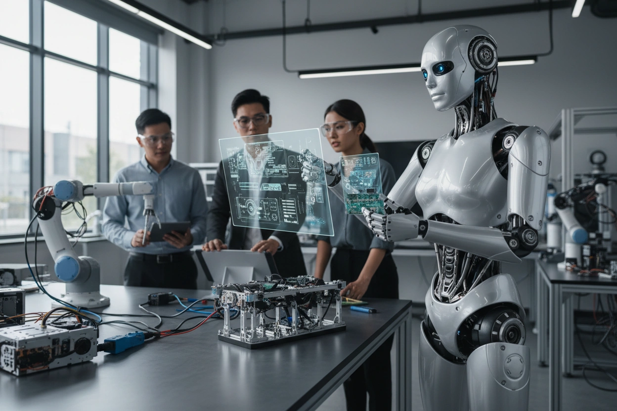 Professional image illustrating Exploring AI Robotics Trends