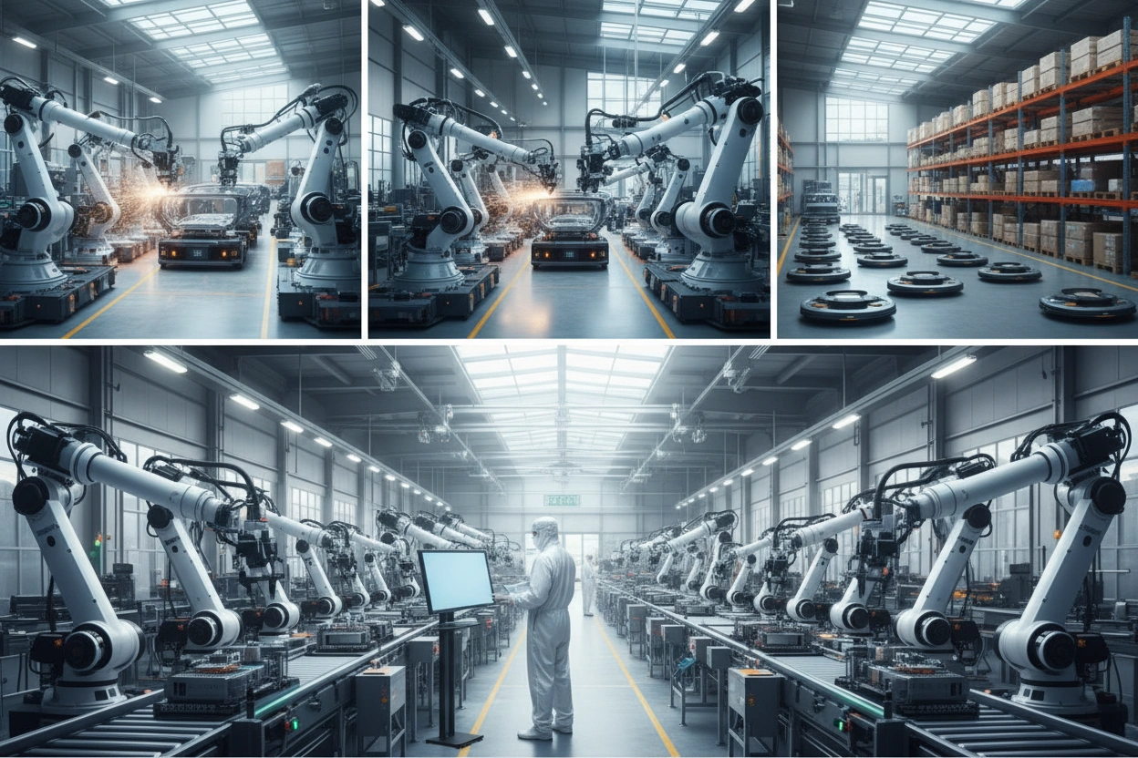 Professional image illustrating The Impact of AI Robotics on Various Industries