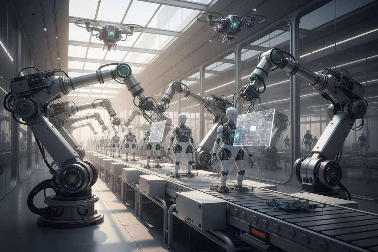 Professional image illustrating Top Trends in AI Robotics for 2026