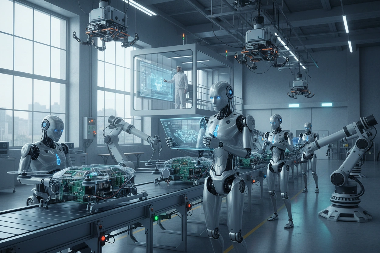 Professional image illustrating Top Trends in AI Robotics for 2026