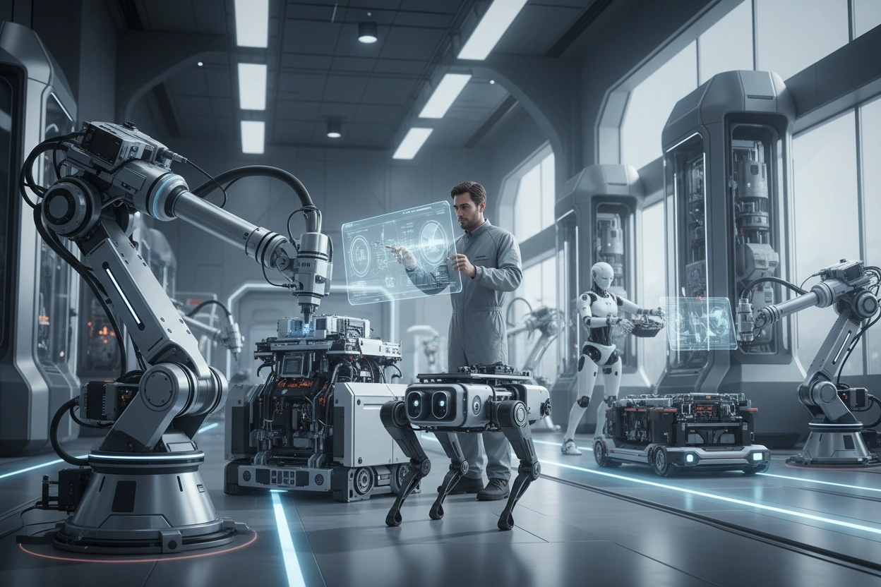 Professional image illustrating Top Trends in AI Robotics for 2026