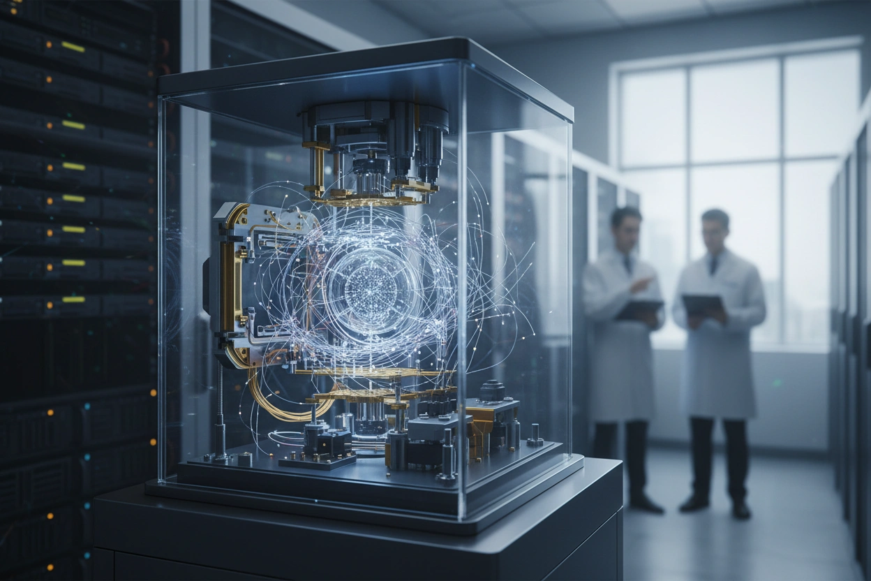 Professional image illustrating Exploring Quantum Encryption: Safeguarding Our Digital Future