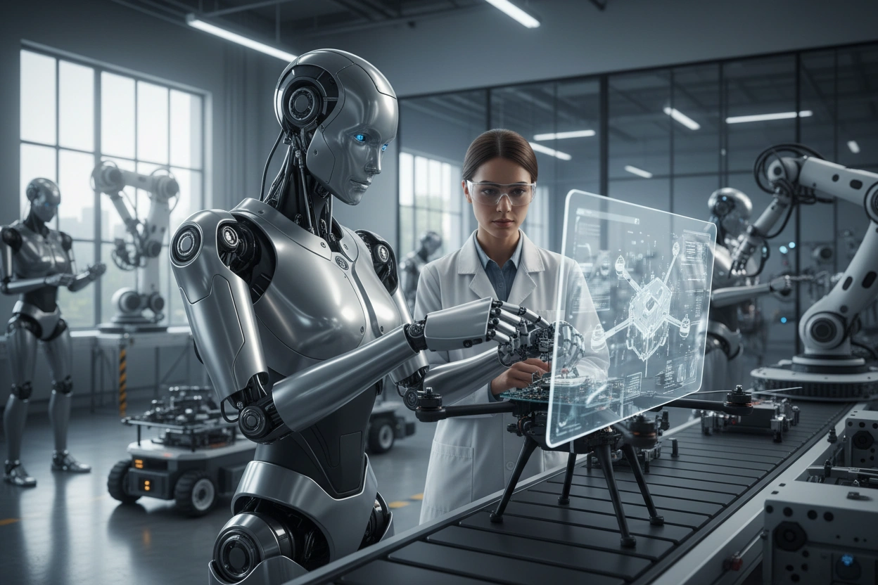 Professional image illustrating Top Trends in AI Robotics for 2026